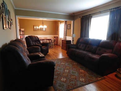 living room is large, dining room combo