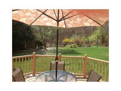 View. Fabulous custom deck with built in flower po