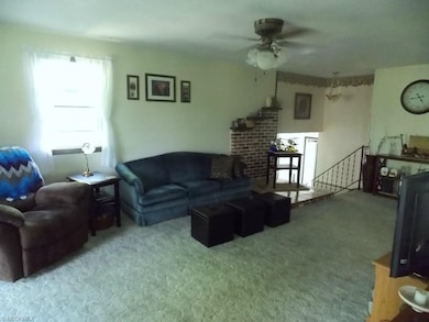 Living room off kitchen.