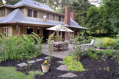 back patio from the southeast gardens