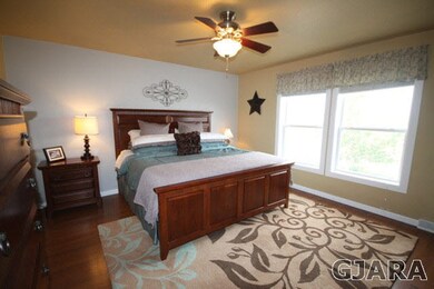 Roomy master suite