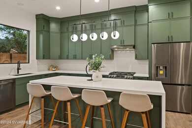 Midnight River Green Cabinets