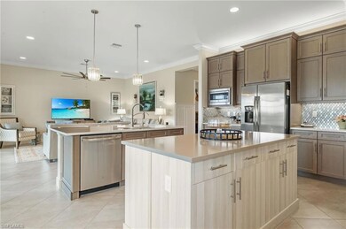 Plenty of workspace in this kitchen! Upgraded cabinetry and cabinetry lighting.