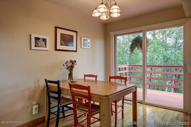 Dining area with access to deck