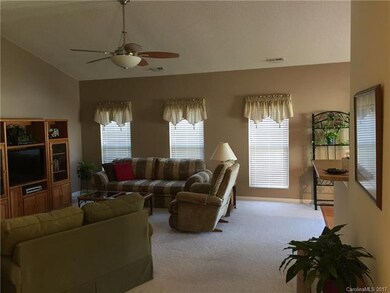 Large great room/gathering area with cathedral cei