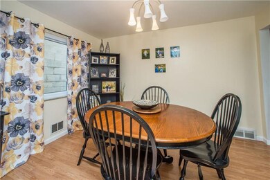 The 12x10 dining room is the perfect place for fam