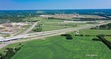Approximately 1300 square feet of main highway fro
