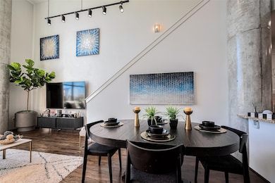 Dining and living combination are ideal for modern