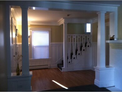 Living Room freshly painted woodwork