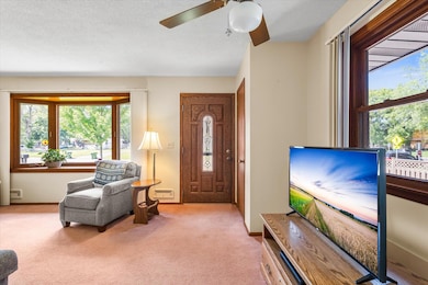 This space could be used for a small dinging table or desk.