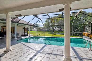 Sparkling pool with sweeping golf views.