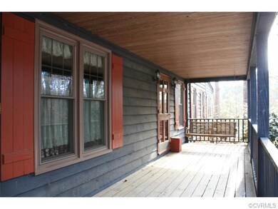 Wrap around country porch