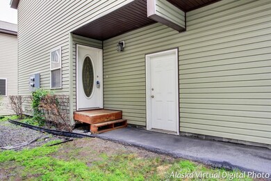 Front door with Landscaping.