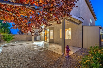 The private backyard has low maintenance, yet beau