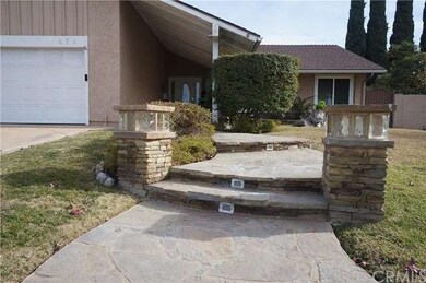 Flagstone Walkway with Lights on sides and steps.