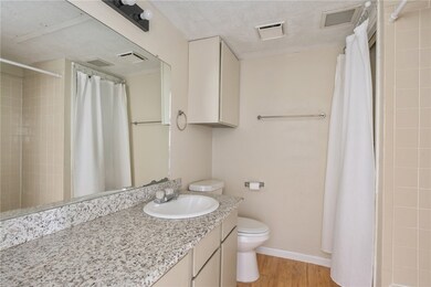 Full bathroom granite counter-top vanity, wood fin
