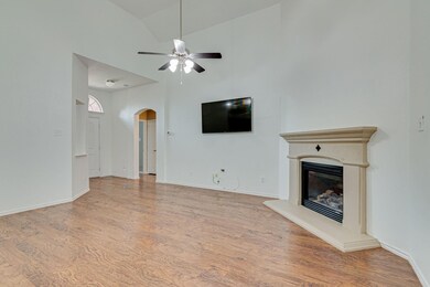 The Cast Stone Fireplace, Archway, Arched Window A