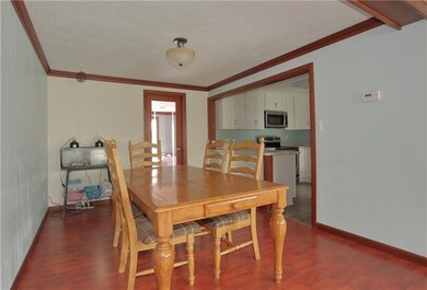 Large open living room and dining room area in the