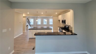 View from Sun room into kitchen