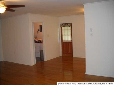 View of Breakfast, Back door and Laundry from Den