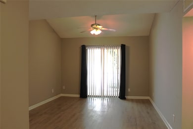 View of living space from dining area