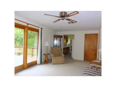 Family Room Sliding door from the family room to t