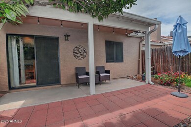 Private Covered Patio in backyard