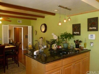 View of Dining room and island