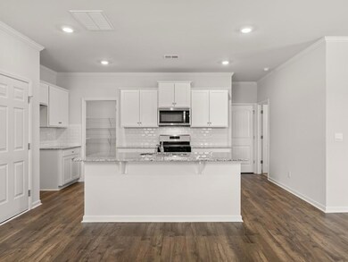 Robie kitchen with a large center island for plenty of bar seating