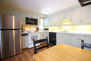 Kitchen with end-unit window