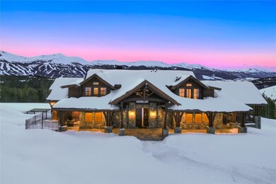 View of front of home with a mountain view