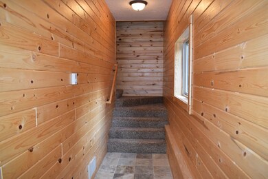stairway to garage apt.