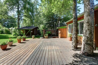 South facing back deck