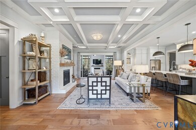 Coffered ceiling and 10ft ceilings on first floor