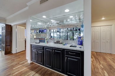 Nice built-in in the living room adds to entertain
