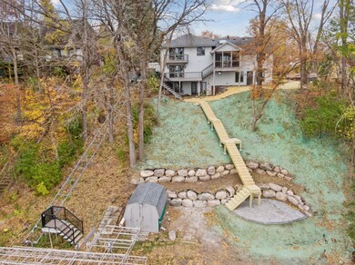 Extensive lakeside landscaping just completed.