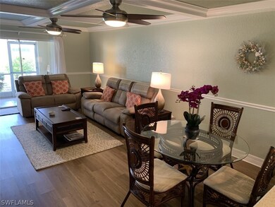 The living room and dining room are bright and ope