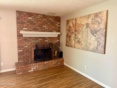 Wood burning fireplace