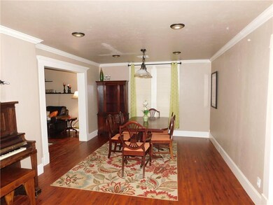 Spacious dining room that could include an office 