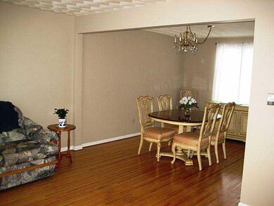 Dining Room. The freshly painted living/dining roo