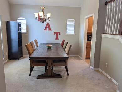 Dining room has direct access to butlers' pantry and kitchen