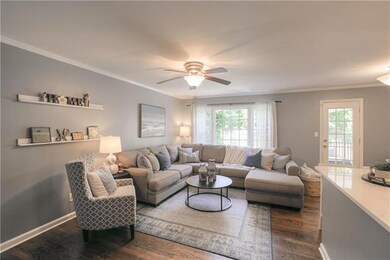 Living room with loads of natural light