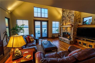 Living Room on the Third floor, featuring a stone