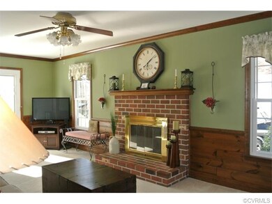 Gas /Brick Fireplace