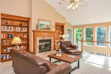 The wall of windows allows for a bright light room