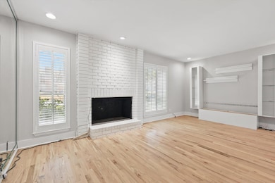 Unfurnished living room with recessed lighting, pl