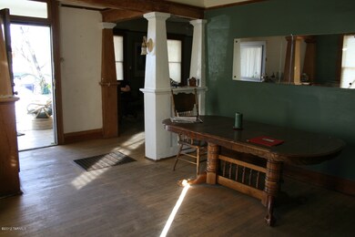 Entryway and dining room