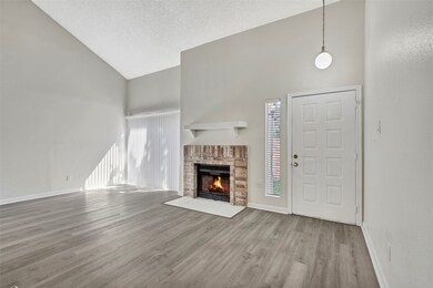 Luxury Vinyl Plank floors. Custom hearth and updat