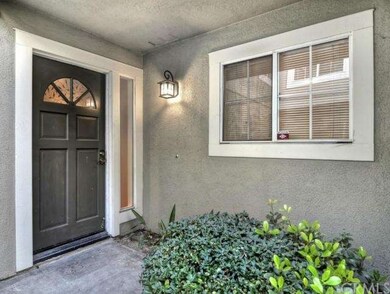 Warm and inviting entry walk way.