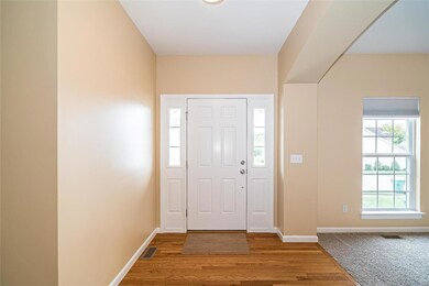 Wood floor entry.